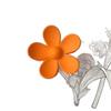 Milk Coffee Flower Claw Hair Clip - Five-Petal Cute Updo & Ponytail Accessory