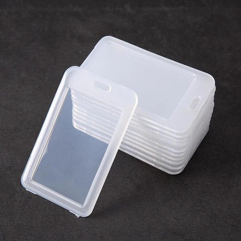 1/5/10PCS Waterproof Transparent Card Cover Women Men Student Bus Card Holder Case Business Credit Cards Bank ID Card Sleeve Protect