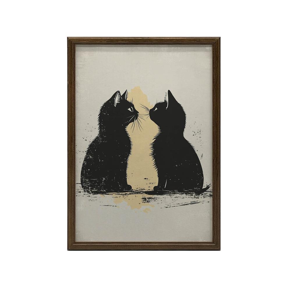 Love In Cat Style Love In Cat Style, 40X50 Cm, Unframed, Matte Paper 230 Gsm