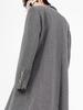 2025 Autumn Men's Plus Size Loose Wool Trench Coat with British Metal Detailing - Trendy Hong Kong Style 