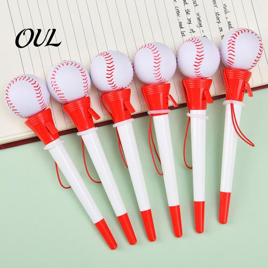 Tactile Sensory Writing Pens Sport Funny Pen, Volleyball/Tennis/Rugby/Basketball/Football/Baseball Design, Creative Decompression Student Gift