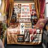 Lineman Football Obsessed Blanket Personalized Name Soft Comfortable Stylish Blanket Car Blanket Perfect For Travel Camping Outdoor Home Suitable For