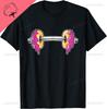 Dumbbells Donuts Day Funny Weightlifting Lover Gym Workout TShirt Custom Printed Graphic T Shirts Cotton Ropa Hombre