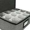 Sturdy Cloth Elegant Glass Holder Box Holds Multiple Stemwares for Easy Access And Space Saving Designs
