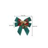 1 Holiday Party Decoration Four-ear Bow Christmas Wreath Pendant Bell Bow Pendant Decoration