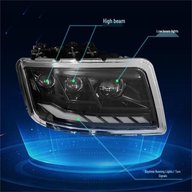 Compatible OMAN New 19 Model GTL Triple-Lens High-Brightness All-LED Headlight Assembly