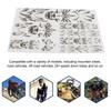 ENLEE 3D Mountain Bike Protective Stickers Set Impact Resistance Bicycle Decorative StickerWolf Head Pattern for Bicycle Frame
