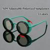 Fashion ND9 Adjustable Polarized Sunglasses Men Women 1~9 Manual Dimming Glasses UV400 Retro Steampunk Sports Goggles Eyewear