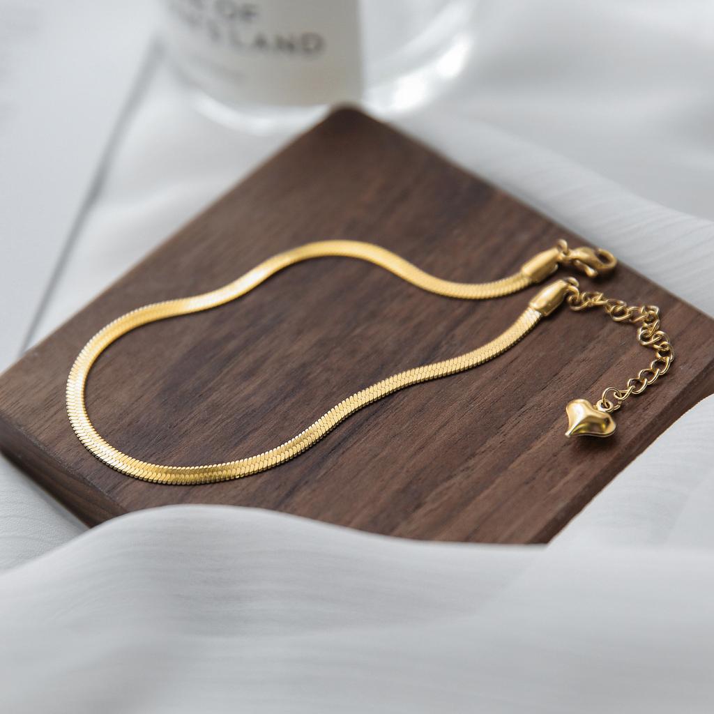 Stainless Steel Snake Chain Anklet for Women Summer Beach Gold Plated Anklets Fashion  Dropshipping Wholesale