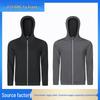 Schnelltrocknende Sportjacke für Herren: Hochelastischer, schweißableitender, lässiger Reißverschluss-Hoodie für Herbst/Winter Fitness.