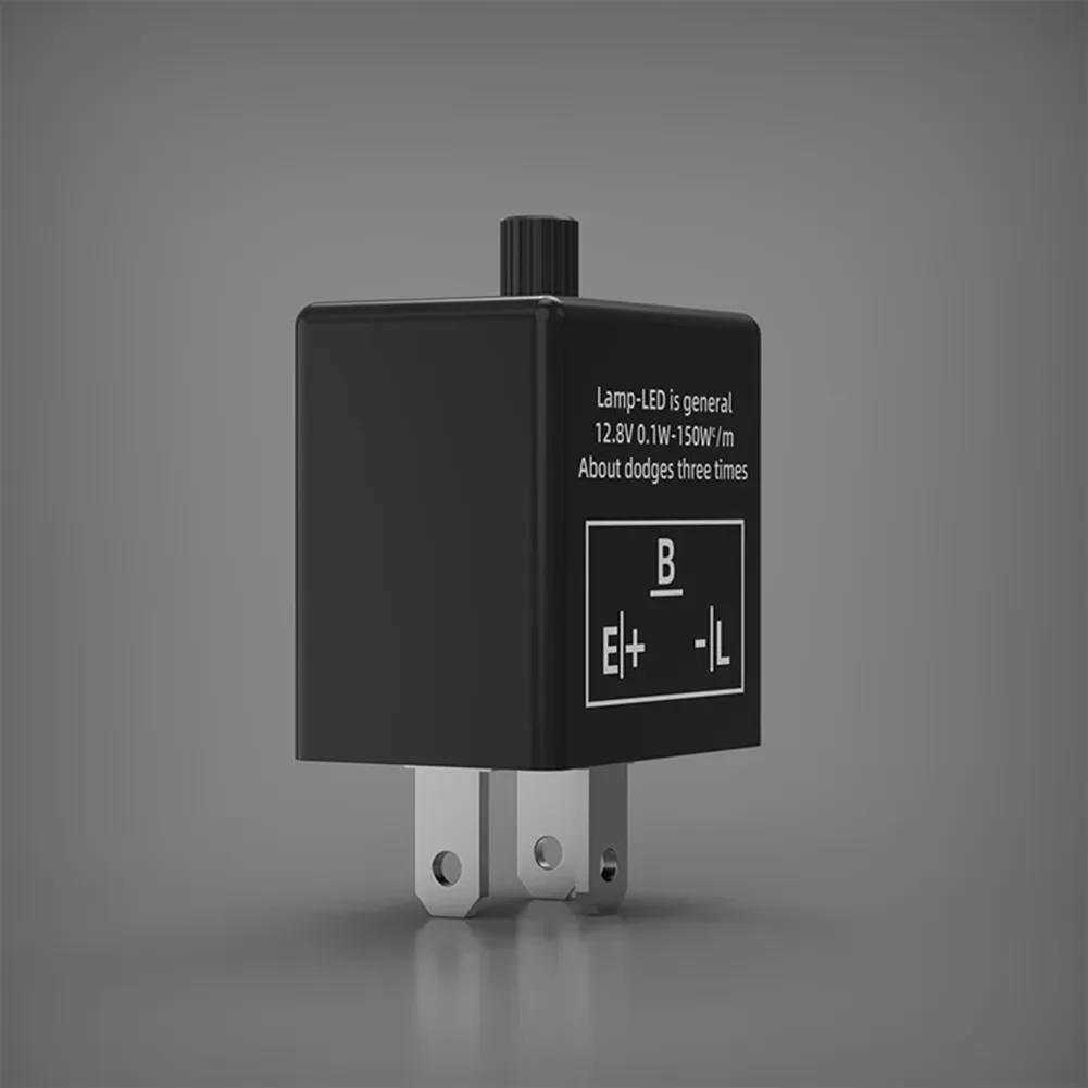 12v 3 Pin Adjustable LED Flasher Relay Motorcycle Turn Signal Lights LED Flashing Converter Tool Electronics Regulator Kit