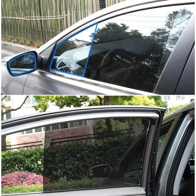 1pair Durable Car Sunroof Film Sunshade Sun Insulation Curtain UV PVC Electrostatic Stickers Car Decoration Accessories