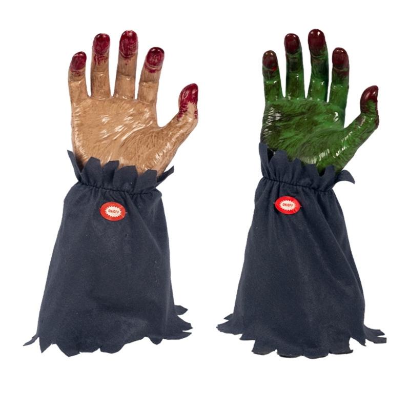 Spettri Elettrici Striscianti a Mano Con Effetto Sonoro Oggetti di Scena Portatili per Halloween Per Decorazione Festa Spaventosa e Divertimento in Famiglia