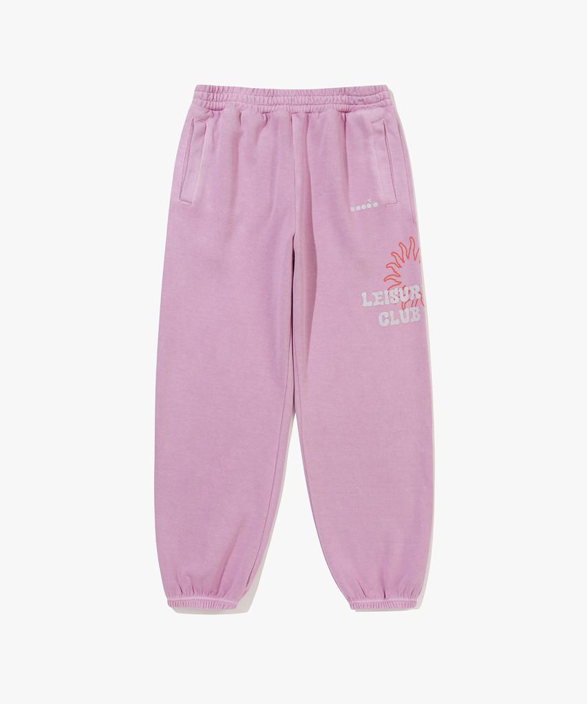 Diadora Heavyweight Washed Wide Sweatpants Violet