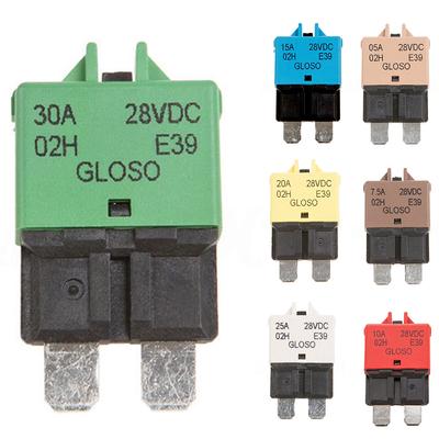 5-30A Leistungsschalter Blade Fuse Rückstellbar Auto Manuell Auto Marine Rally 12V 24V