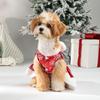 Weihnachts-Hundekleidung Hundekleid Winter Cosplay Katze Haustier Niedlich Bedruckte Schneeflocke Prinzessin Rock Schleife Ärmellos Welpenkostüm