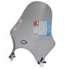 GIVI Motorcycle Universal Stake A210 Small 90115 Windscreen, (Headlight Clamp), Semi-Smoke, Windscreen,