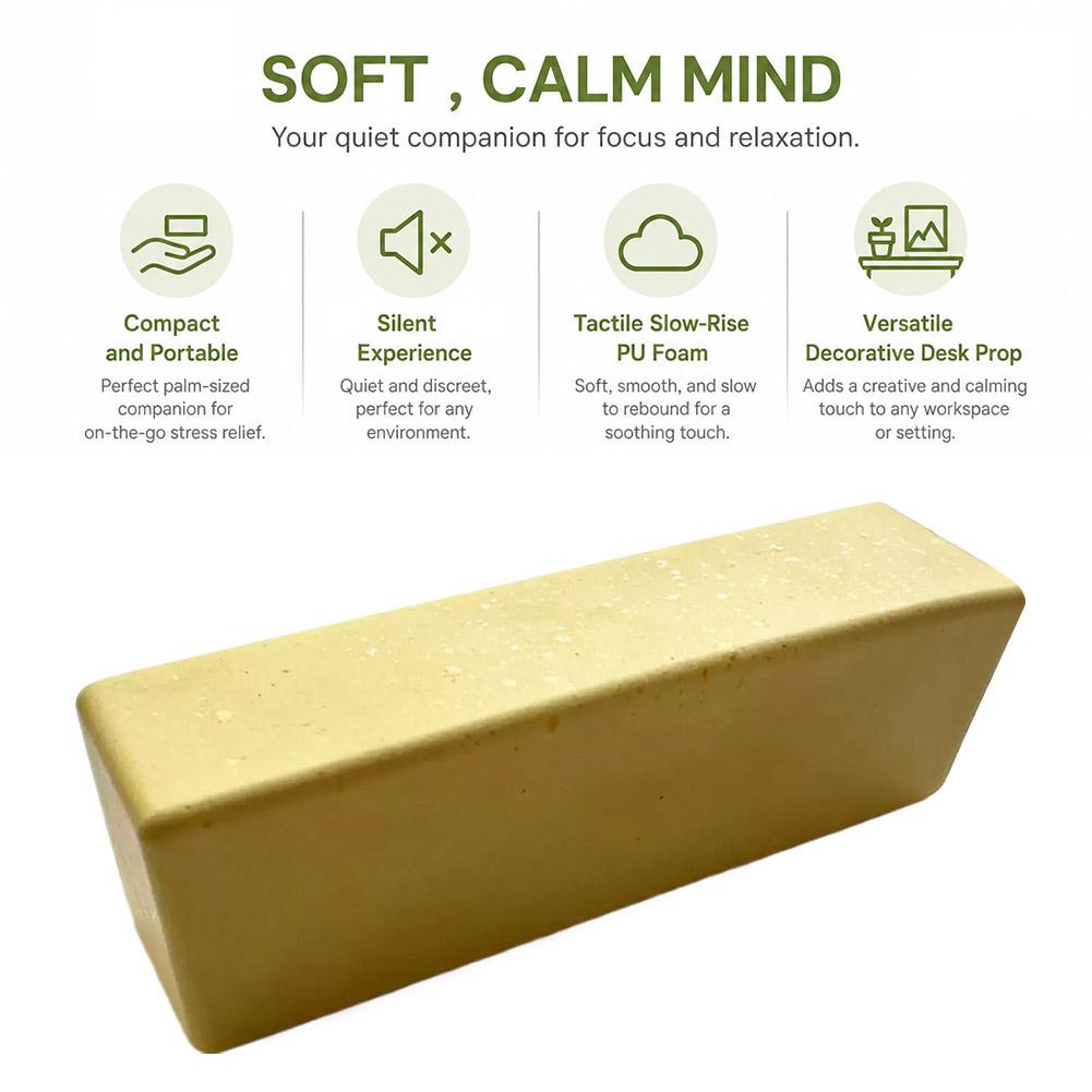 Squishy Butter Stick Fidget Toy Squishy Slow Rising Sensory Squeeze Toy for Stress Anxiety Relief, Cute Fake Food Desk Toy