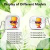 Cartoon The S-simpsons Case For Samsung Galaxy Buds 4 Pro 2Pro 4Pro 3 FE 3Pro 2 Live Clear Earphone Cases Cover With Hook