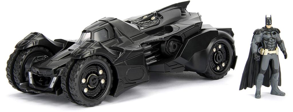2015 Batmobile Arkham Knight black with Diecast Batman Figure 1/24