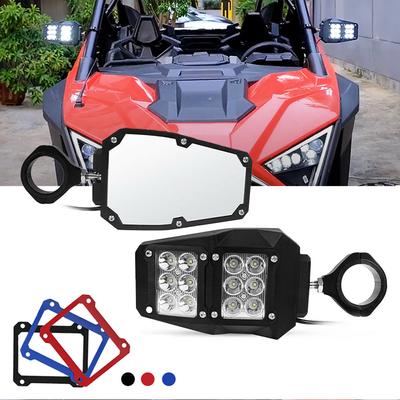 Czarne lusterka boczne wsteczne UTV 1,5"-2" dla Can-Am CanAm maverick x3 dla polaris rzr S 800 900 1000 xp dla Arctic Cat