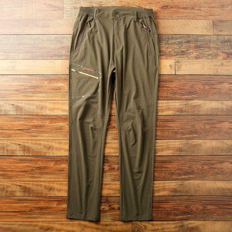Outdoor Hiking Pants! Men's Clothing Factory Surplus, Spring/Summer Thin Elastic Straight-Leg Casual Pants