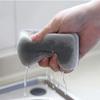 5 Pcs Double-Side Scouring Pads, Gray Kitchen Sponges for Professional & Home Use
