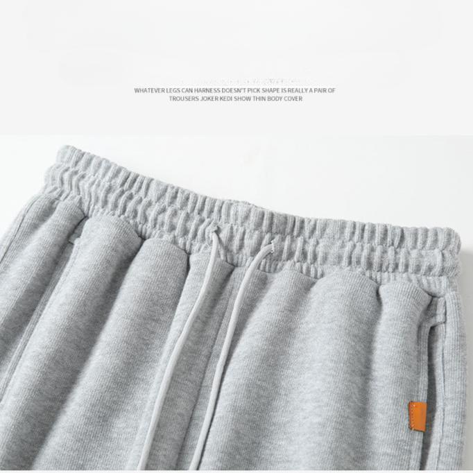 Pantalones deportivos negros y grises para mujer, pantalones deportivos holgados con ribete en las piernas, pantalones harén informales para primavera y otoño.