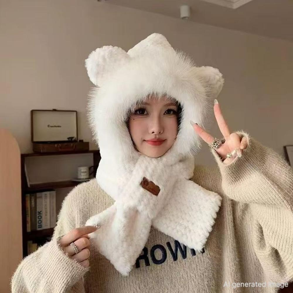 Winter Knit Trapper Hat Fleece Lined Thickened Earflap Beanie Windproof Warm Cold Weather Cap