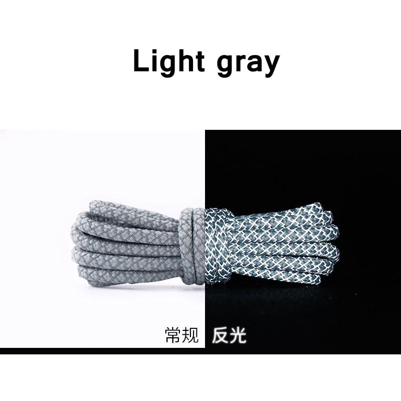1 Pair NEW Reflective Sports Shoelace Round Rope Rhoelace Rtrong Light Shoelace Durable Shoelace Rope Length 100/120/140/160CM
