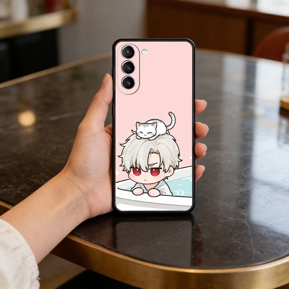 Sylus Love And Deep Space Phone Case For Samsung S25,24,23,22,30,21,10,9,Ultra,Plus,Lite,FE,4,5 G Soft Black Case