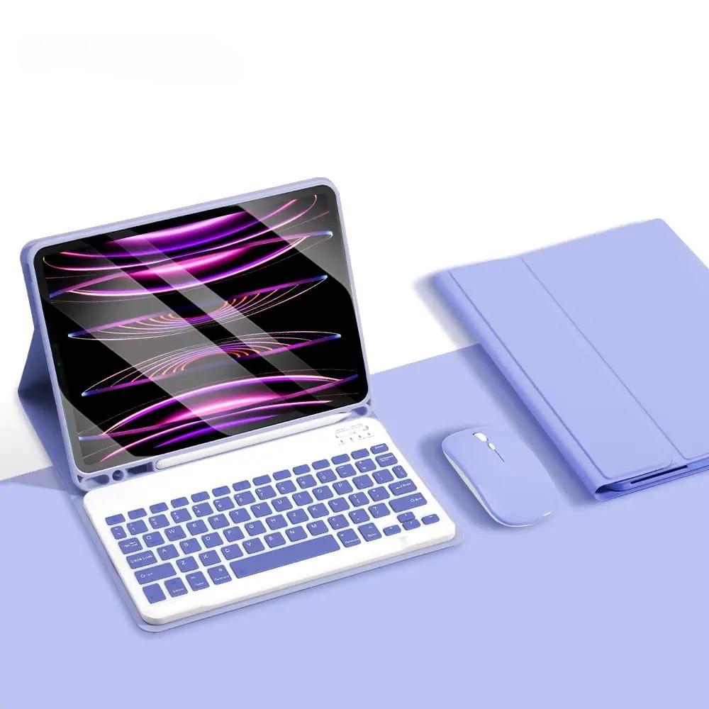 For IPad Keyboard Case for IPad 2024 IPad Air 11-in 13-in M2 Pro 11-in 13-in M4 Pro 11 12.9 10.2 9/8/7th 10.5 9.7 Air 3 2 Case