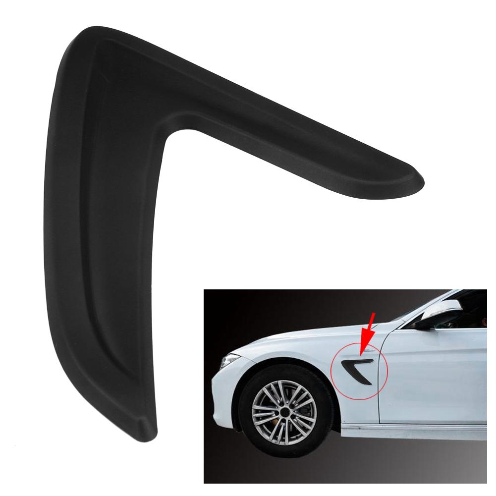 Car Side Air Vent Cover Trim Fender Sticker for BMW 3 Series F30 2012 2016 Black