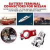 Battery Terminal Connectors(1 Pair), Positive & Negative Auto Battery Cable Terminal Top Post With Plastic Bottoms,Automotive Accessories Universal