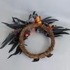 Wall Mounted Realistic Flower Wreath Eye Catching Garlands for Halloween Enthusiasts Door Hangings Party Essential