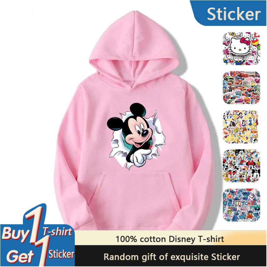 Disney Partner-Look Mickey Mouse Kapuzenpullover für Paare, Kinder-Hoodies für Frühling, Herbst und Winter
