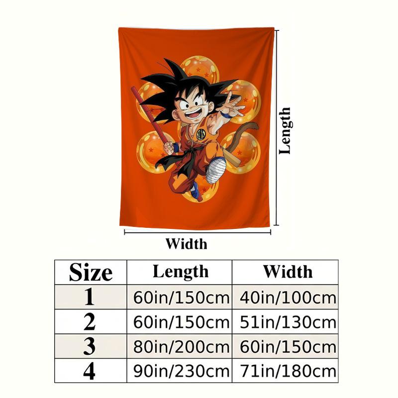 Son Goku Wall Tapestry Aesthetic Wall Hanging Printed Fabric Blanket Decorative Tapestries For Bedroom Living Room Home Decor