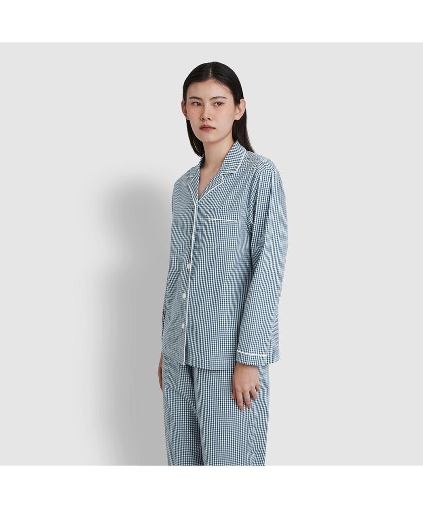 Jaju Women'S Cotton Stretch Length Pajama Set_Dark Blue