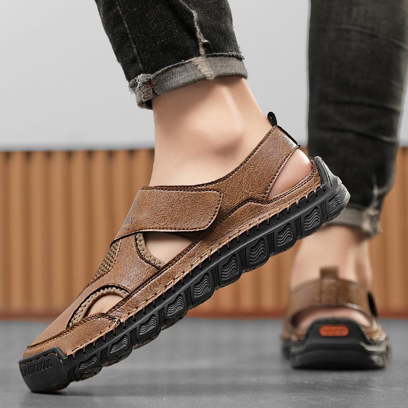 Модные дизайнерские мужские сандалии — фото 3