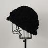 Handmade Knitted Bucket Hat Women Winter Warm Beanie Solid Color Street Style Foldable Cap