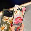 Hülle für Xiaomi Poco F8 M3 M4 M7 F1 C50 C61 M5 X3 X4 X5 X7 Pro F3 C71 C75 Funda Handyhülle Ölgemälde Blume