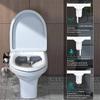 Bidet Attachment Ultra-Slim Toilet Seat Double Nozzle Spiral Adjustable Water Pressure Non-Electric Ass Sprayer With Hose