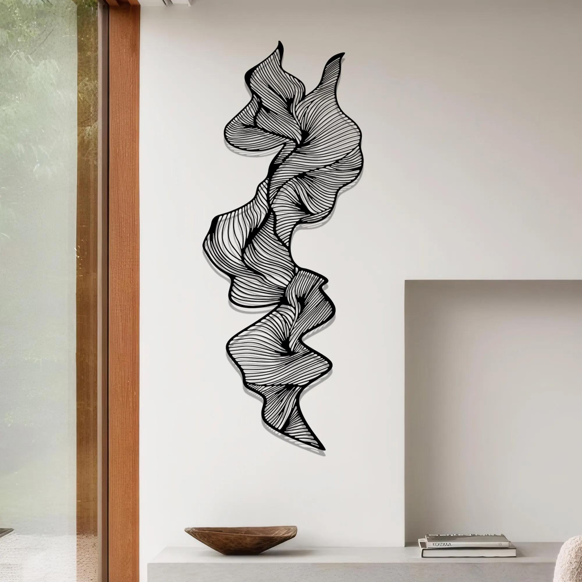 Abstract Metal Wall Sculpture,Modern Geometric