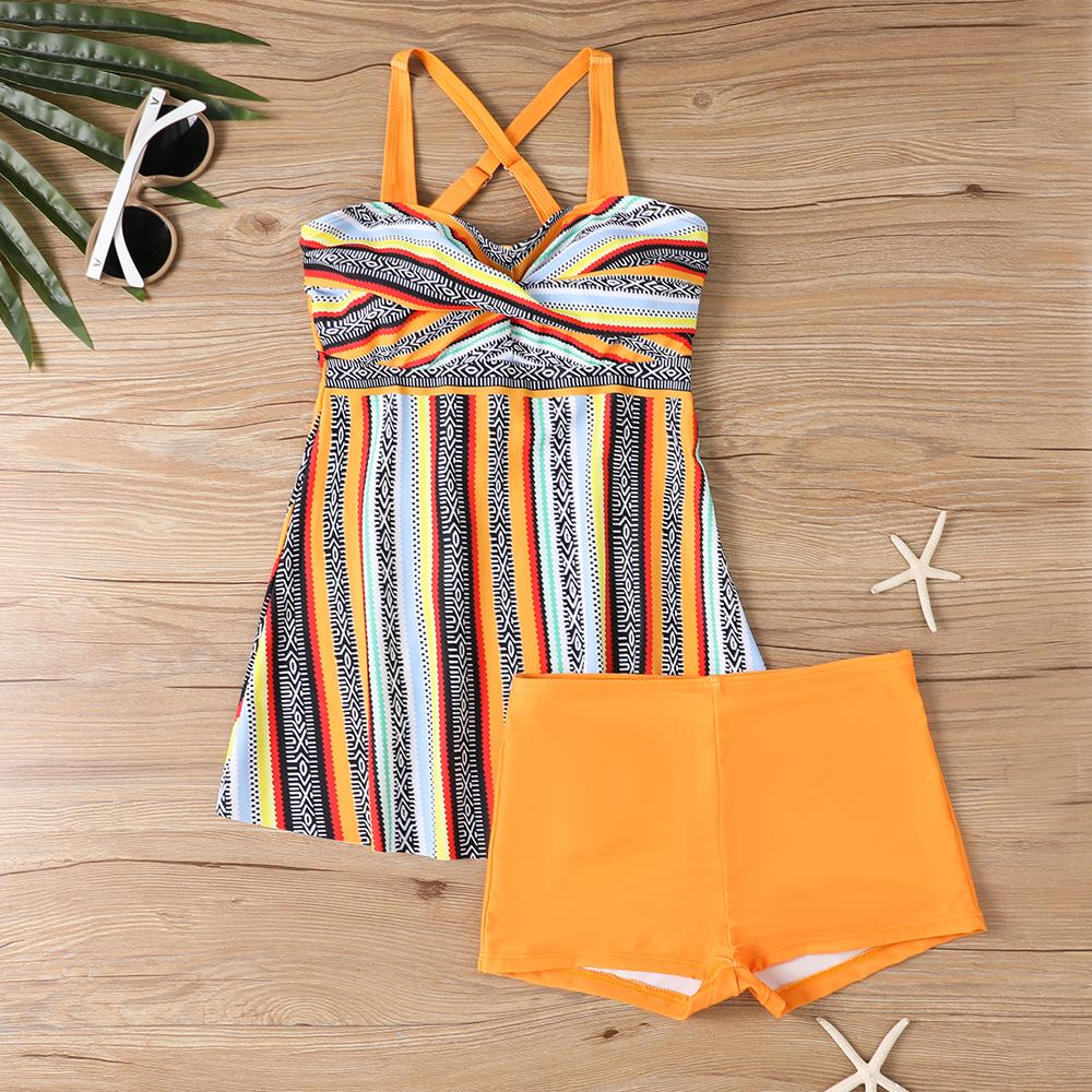 Swimsuit Bikini Print  Two Pieces Swimsuit Swimwear Women  Beachwear Bathing Suit XS-8XL