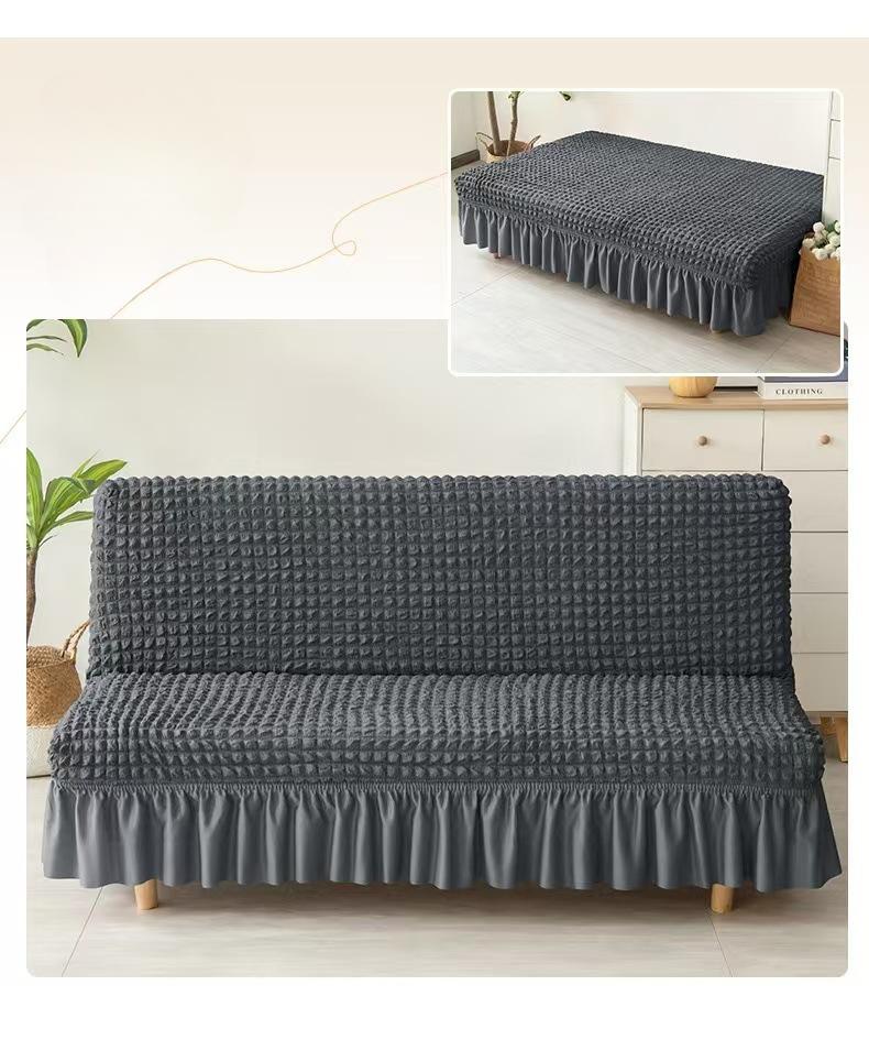 Sofa Cover All-Inclusive Slipcover for Armless Folding Lazy Sofa Bed, Fits Any Sofa Perfectly Universal Style Thick and Spandex