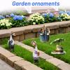 Acryl Tier Gartenspieß Entenfigur für Garten und Hausdekoration Flach 2D Außenornament für Rasen Weg Terrasse