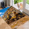 Crystal Velvet Rug with Komatsu Design, Soft Non-Slip Floor Mat for Living Room Bedroom Decor
