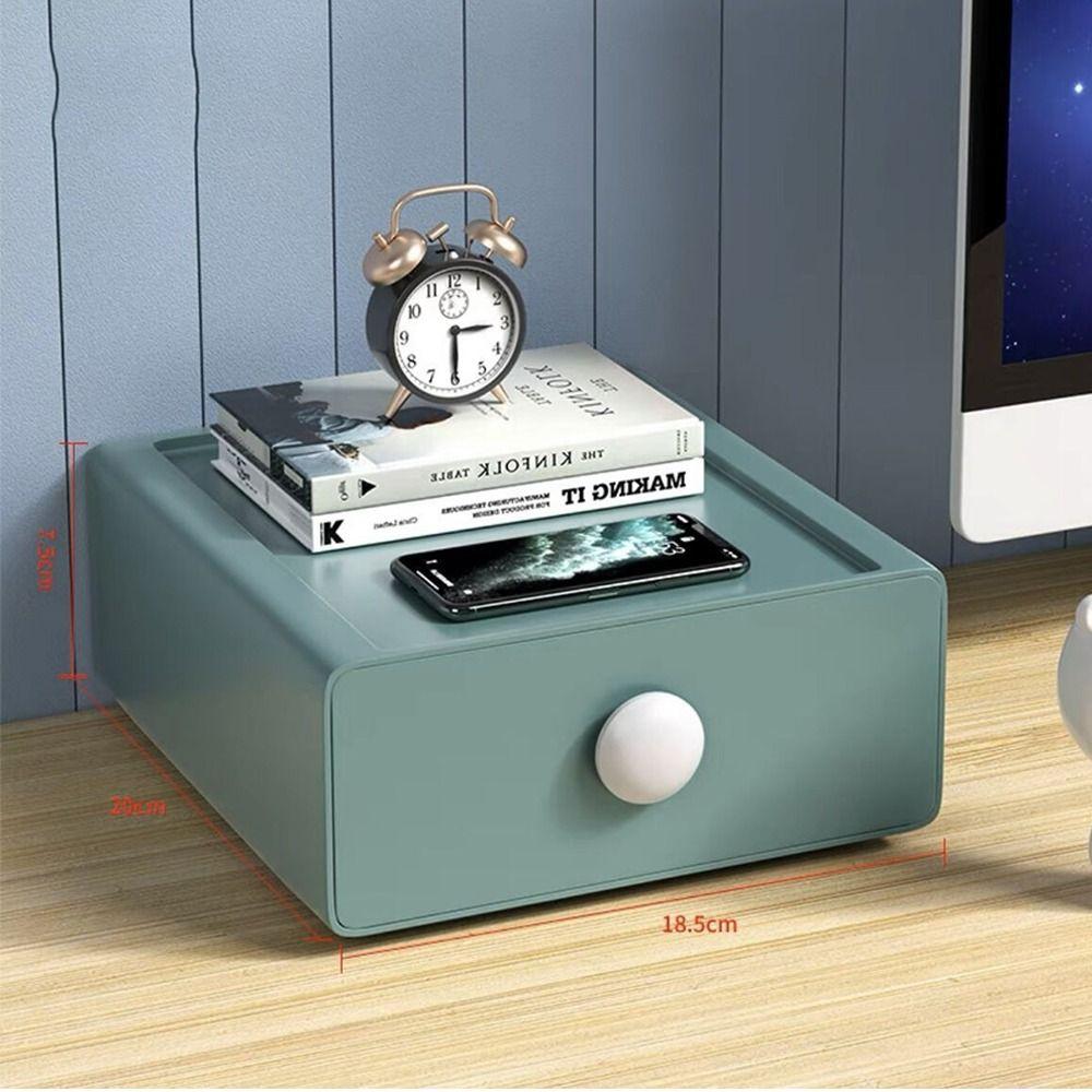 

Stackable Cosmetics Storage Box Dust-proof Desktop Storage Boxes Drawer Home Office зелений
