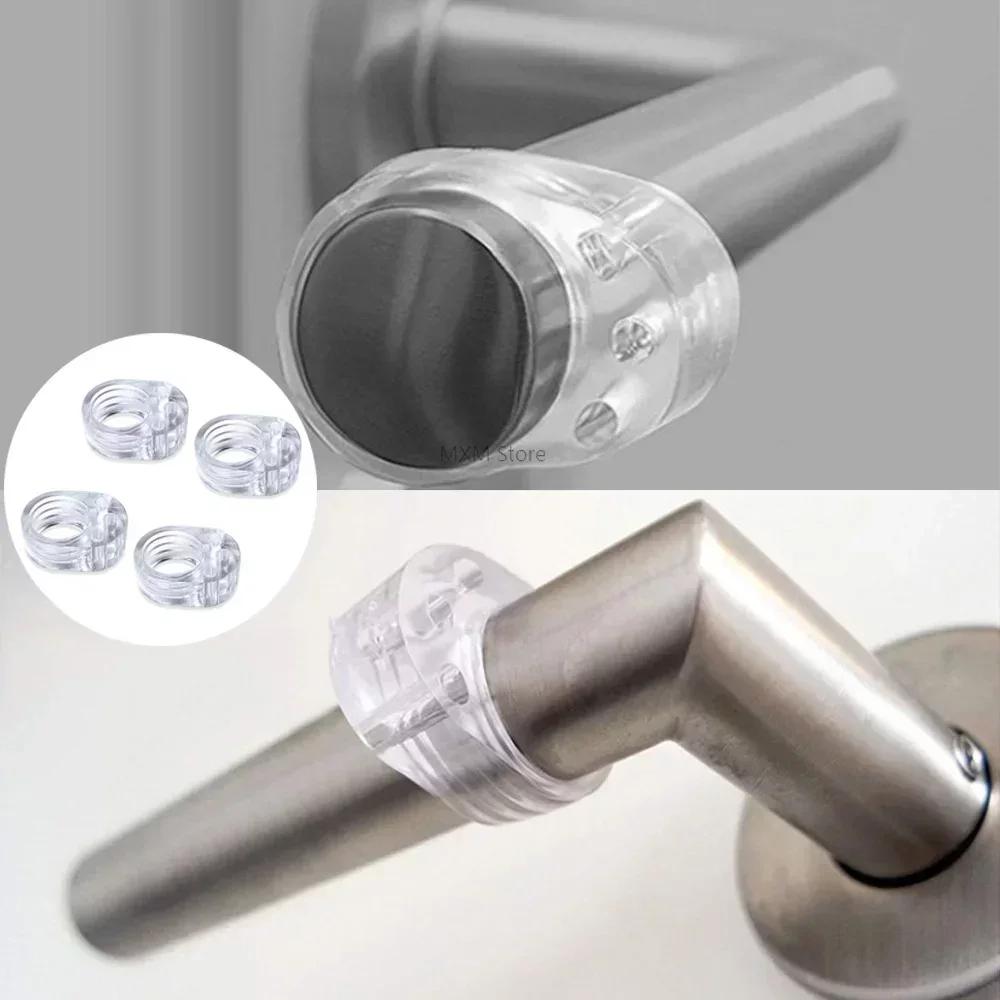 Transparent Silicone Door Handle Pads for Wall Impact Buffer and Baby Safety Protection