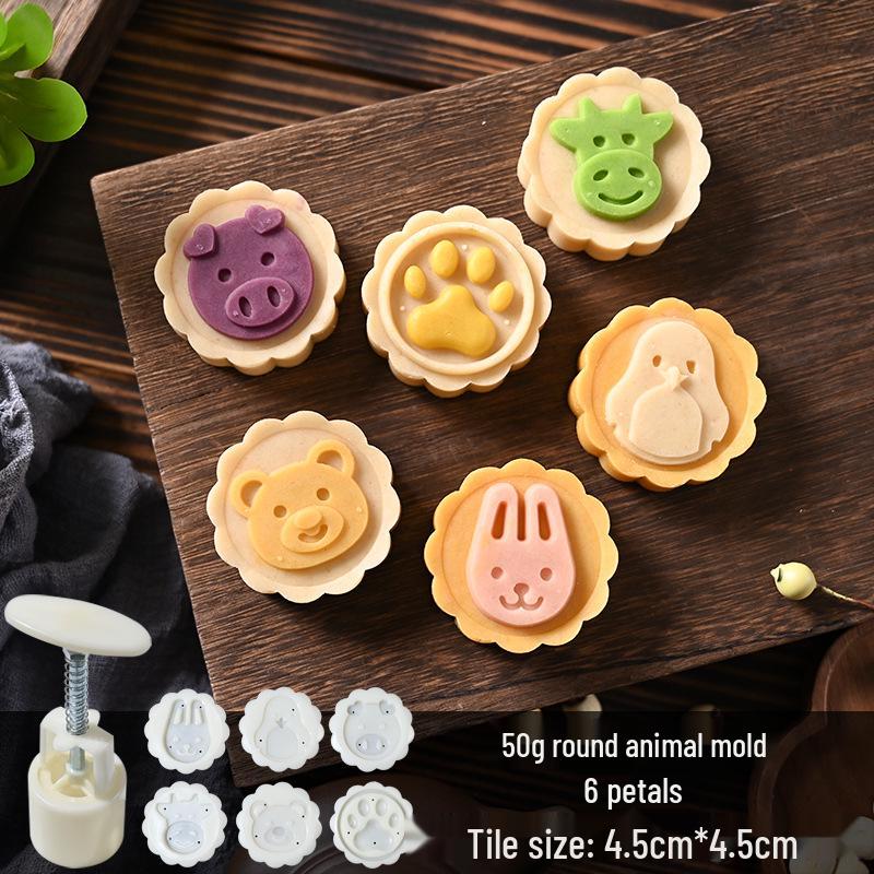Mid-Autumn Mooncake Mold Stamp Tool for Ice Skin Mung Bean Pastry
